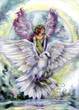 Fantasía popular Painting - sueño amor creer pájaro fantasía